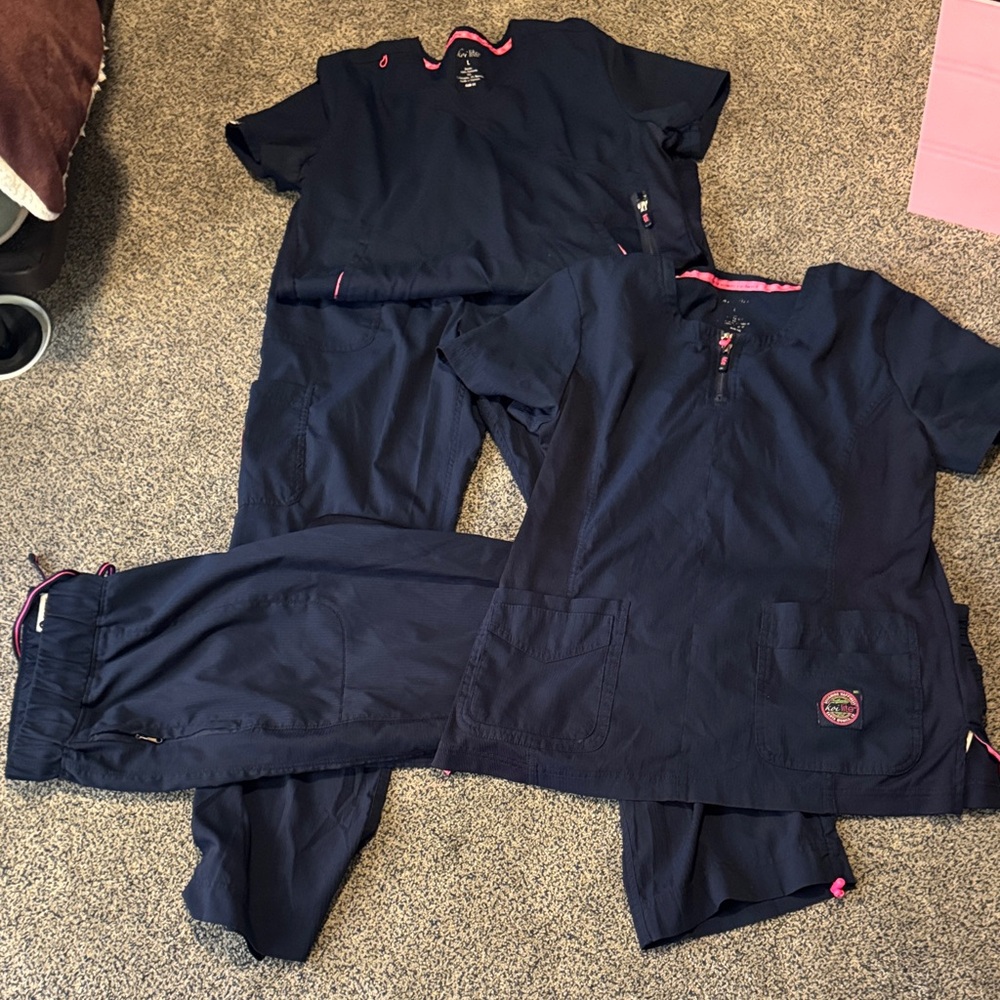 Koi lite navy scrubs